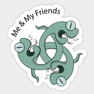 Me and my friends Sticker